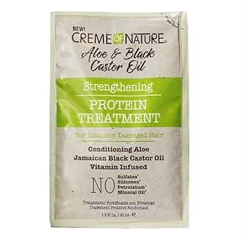 Creme of Nature Aloe & Black Castor Oil Strengthening Protein Treatment