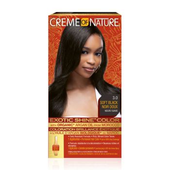Creme of Nature Exotic Shine Color With Argan Oil 3.0 Soft Black