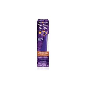 Creme of Nature Pure Honey Hydrating Color Boost Semi-Permanent Hair Color Royal Purple