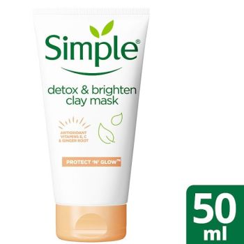 Simple Protect n Glow Deto: Brighten Clay Mask 50ml