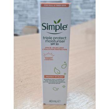 Simple Triple Protect Moisturiser SPF 30