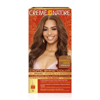 Creme of Nature Exotic Shine Color With Argan Oil 7.3 Medium Warm Brown