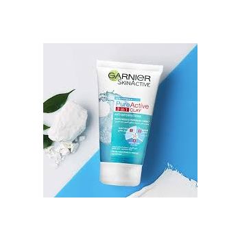 Garnier Pure Active Cleanser 3 In 1 Wash, Scrub, Mask 150ml