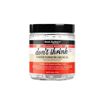Aunt Jackie's Flaxseed Elongating Curling Gel-Don't shrink my hair 15Oz
