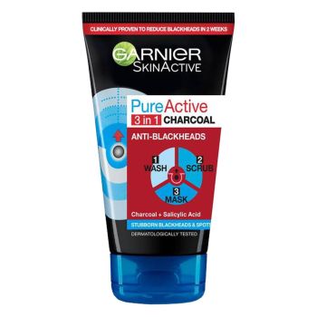 Garnier Pure Active Intensive Charcoal 3 In 1  150ml