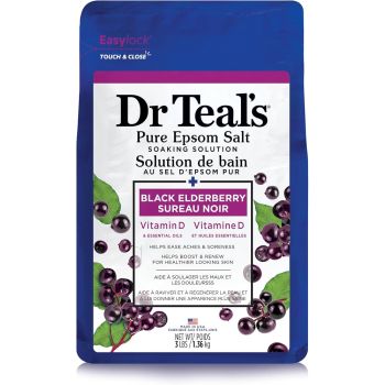 Dr Teal'S Soaking Solution Black Elderberry Vitamin D 3lb/1.36kg