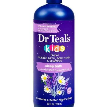 Dr Teal'S Kids 3-In-1 Bubble Bath,Body Wash & Shampoo Sleep Bath With Melatonin 591 ml