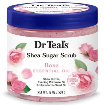Dr Teal'S Shea Sugar Scrub Rose 19 Oz