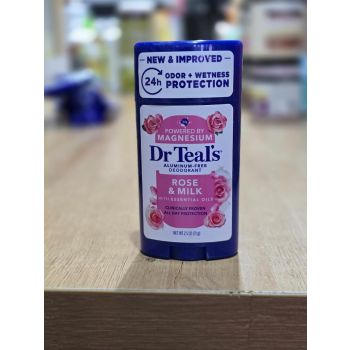 Dr Teal'S Aluminum Free Deodornat Magnesium Rose & Milk 75g