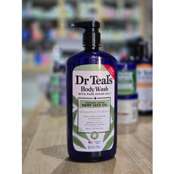 Dr Teal'S Body Wash Cannabis Sativa Hemp Seed Oil & Essentialoil Blend 710 ml
