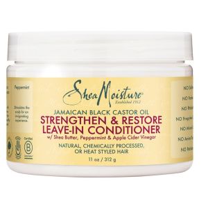Shea Moisture Jamaica Black Castor Oil Reparative Leave-In Conditioner. 11oz