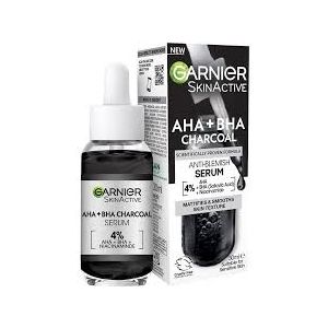 Garnier Aha+Bha Charcoal Charcoal Serum 30ml