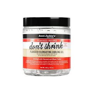 Aunt Jackie's Flaxseed Elongating Curling Gel-Don't shrink my hair 15Oz