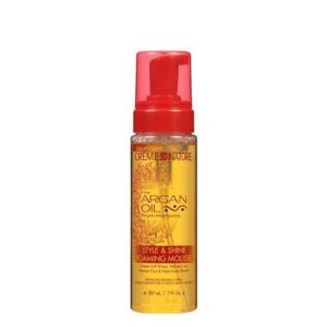 Creme of Nature Argan Oil Style & Shine Foaming Mousse 7oz